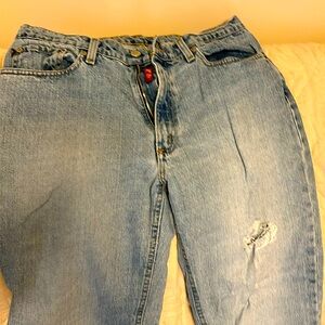 Ralph Lauren distressed, bootcut jeans. 10p